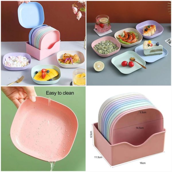 10pcs Creative Snack Plates