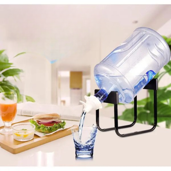 Water Bottle Stand And Nozzle Dispenser Valve Tap For Litre Large Water Bottles 19ltr Bottle Stand